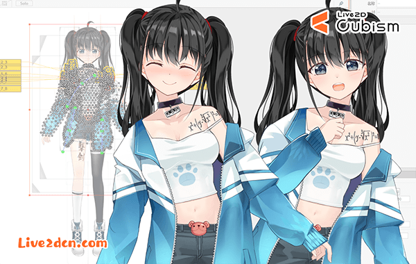live2dcn.com B站虚拟形象奈奈子Live2D定制模型
