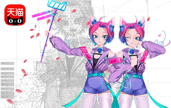 live2dcn.com 天猫猫小美Live2D模型